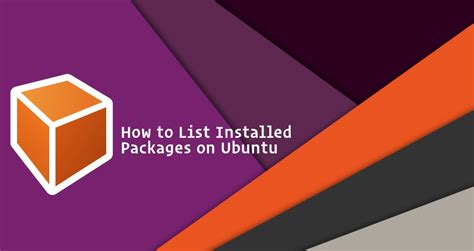 How To List Installed Packages On Ubuntu Laptrinhx