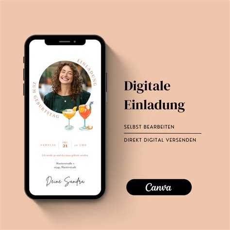 Digitale Einladung Zum Geburtstag Personalisierbare