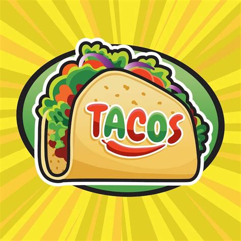 Premium Vector Taco Logo Design Mascot Vector Design