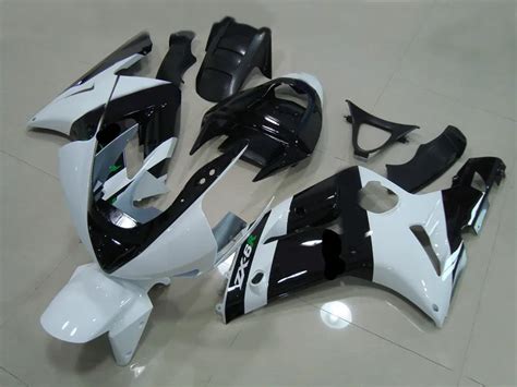 K Cool White Black Fairing Kit For Kawasaki Ninja Zx R