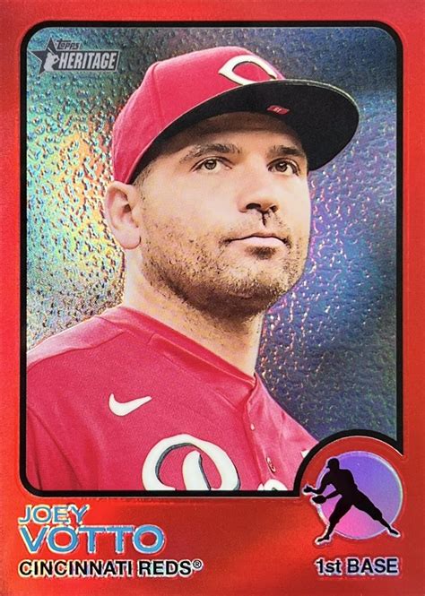 2022 Topps Heritage Chrome Red Refractors 52 Joey Votto Flickr