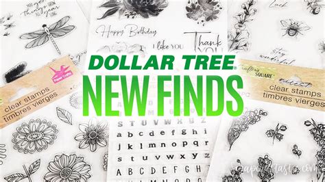 New Dollar Tree Crafter S Square Clear Stamps What S New Wednesday