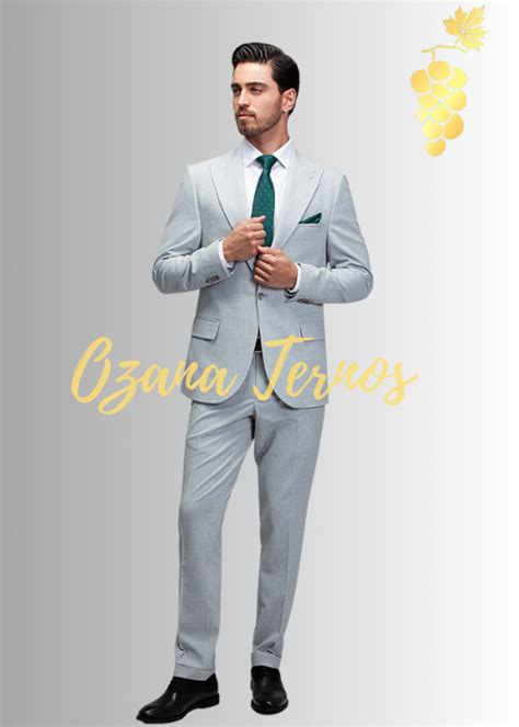 Terno Cinza Claro Slim Costume Ozana Ternos