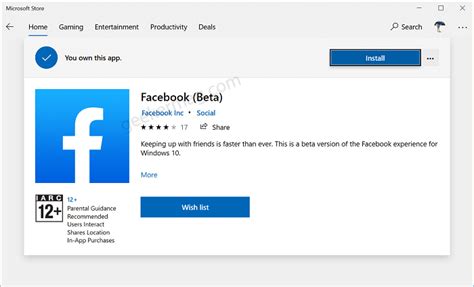 Facebook App Download For Pc Windows 10 Sopmrs