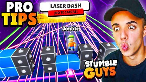 MEJORES PRO TIPS Del NUEVO MAPA LASER DASH En STUMBLE GUYS YouTube