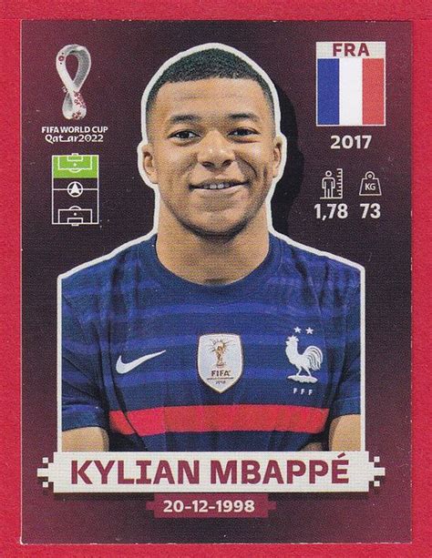 Kylian Mbappé WM 2022 Qatar Panini FRA 19 Acheter sur Ricardo