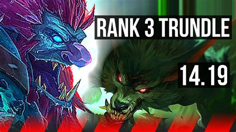 TRUNDLE Vs WARWICK TOP Rank 3 Trundle 1300 Games 5 2 7 EUW