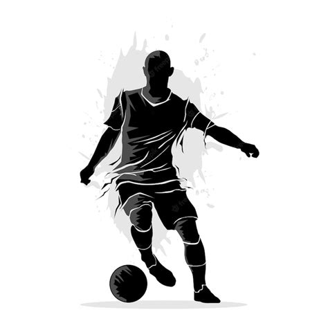 Soccer Silhouette Silhouette Vector Psg Soccer Backgrounds Football