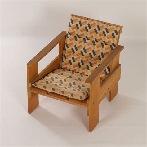 Vintage Crate Armchair By Gerrit Rietveld For Cassina 1980s