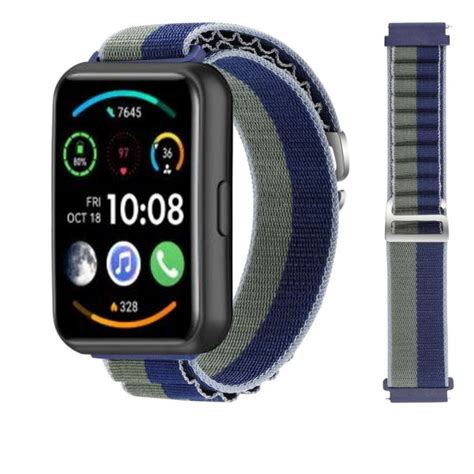 Antiimpacto Pulseira Bracelete Loop Alpine Huawei Watch Fit Verde E