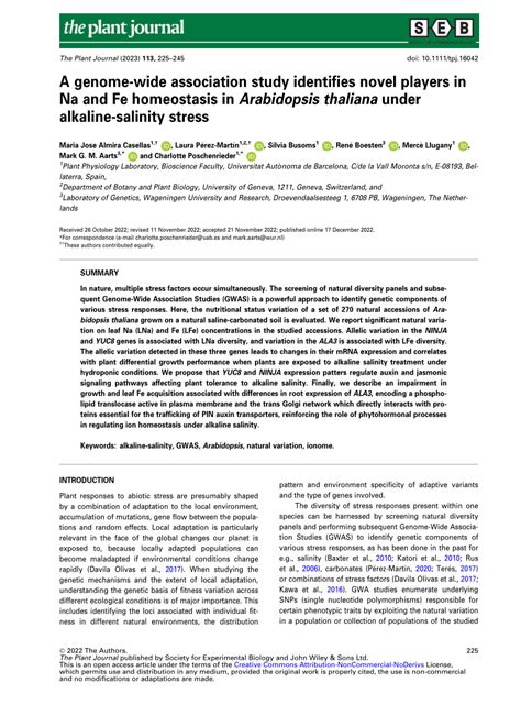 Pdf A Genome Wide Association Study Identifies Novel Players In Na