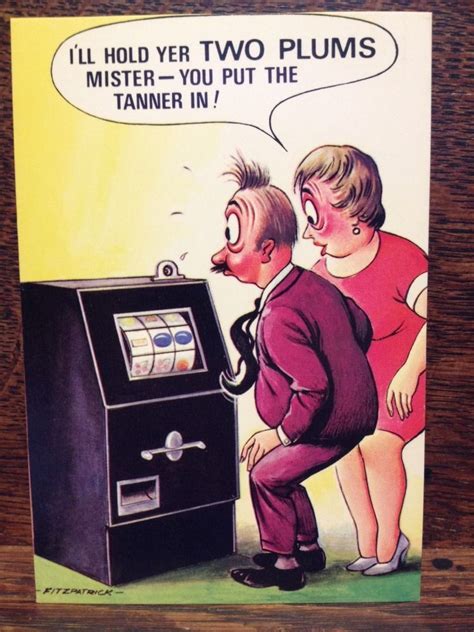 Saucy Seaside Postcard Comic Series Bamforth No 10 Two Plums