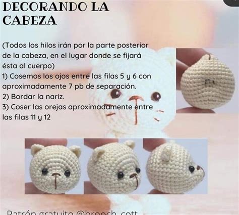 PATRÓN GRATIS Llavero Gatito Amigurumi paso a paso en español