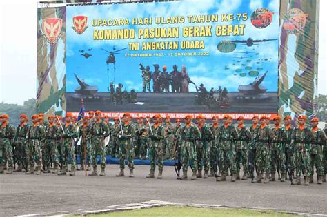 Upacara Peringatan Hut Ke 75 Kopasgat Tni Angkatan Udara Tahun 2022 Kopasgat Komando