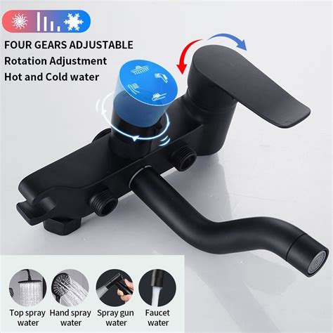 Stainless Steel Bathroom Hot And Cold Shower Set With Faucet Brass Body Shopee Philippines