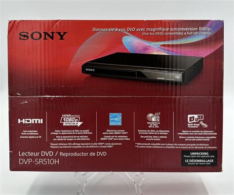 Sony DVP SR510H Upscaling HDMI 1080p Full HD DVD Player With Remote