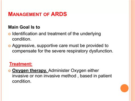 Adult Respiratory Distress Syndrome And Nursing Care Ppt