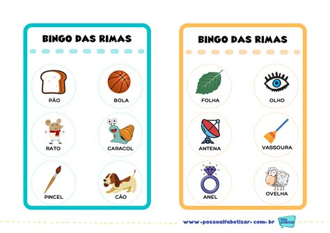 Jogo Das Rimas Para Imprimir E Alfabetizar De Forma Pr Tica Educador