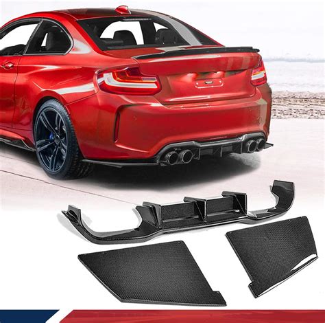 Buy Jcsportline Jc By020 Rear Bumper Diffuser Lower Spoiler Lip Carbon Fiber Bodykit Online At