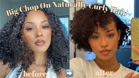 Big Chop On Curly Hair Emotional But Freeing Youtube