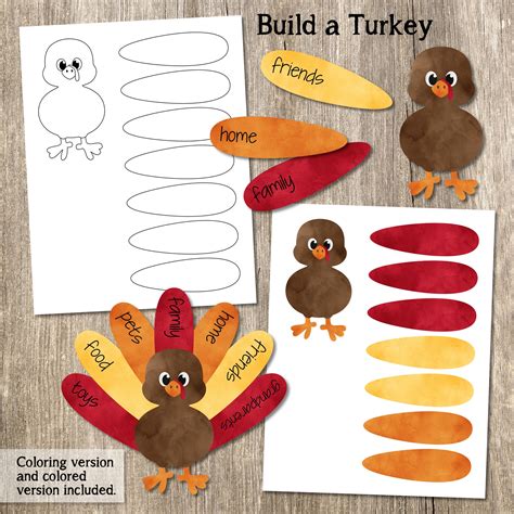 Thankful Turkey Craft Printable | FREE Printable