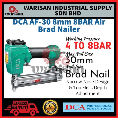 Dca Af Mm Bar Pneumatic Air Brad Nailer Shopee Malaysia