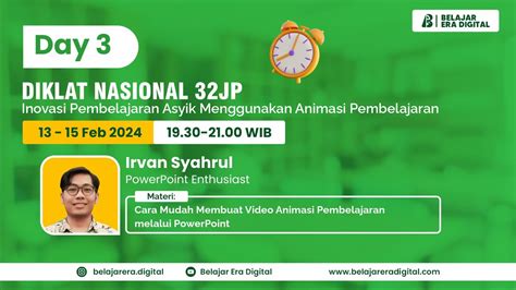 Diklat Cara Mudah Membuat Video Animasi Pembelajaran Melalui