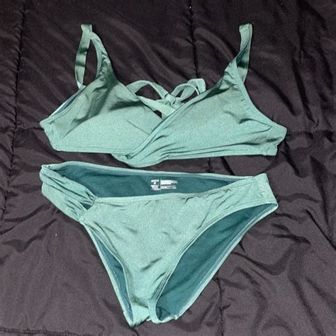 Adore Me Swim Adore Me Dulce Contour Bikini Size Medium Green Color Excellent Condition