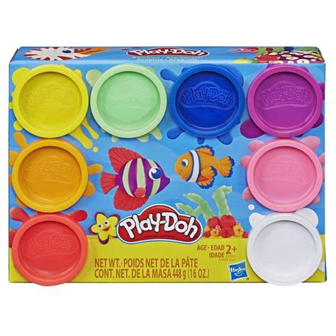 Play-Doh 8-Pack Rainbow Non-Toxic Modeling Compound with 8 Colors ...