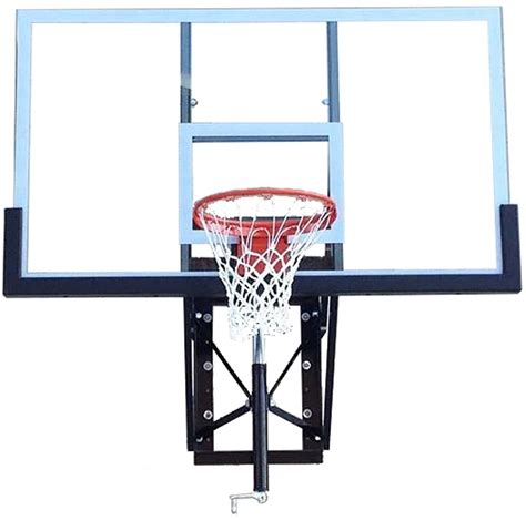 72 Wall Mount Basketball Hoop Liftable Goal Stand Standard Tempered