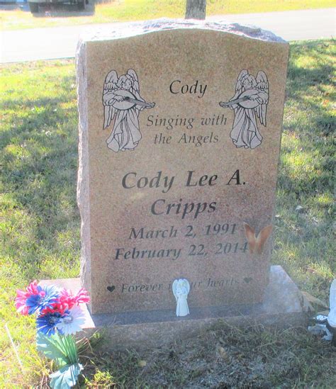 Cody Lee Anthony Cripps Find A Grave Memorial