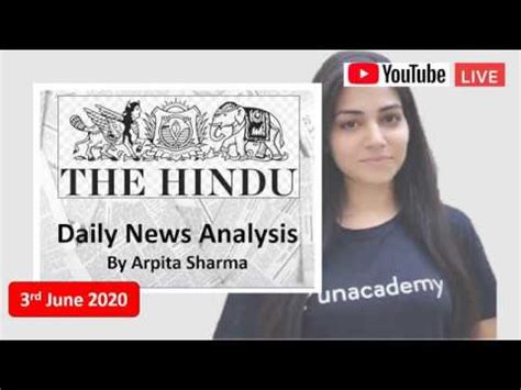 The Daily Hindu News And Editorial Analysis Rd June Upsc Cse