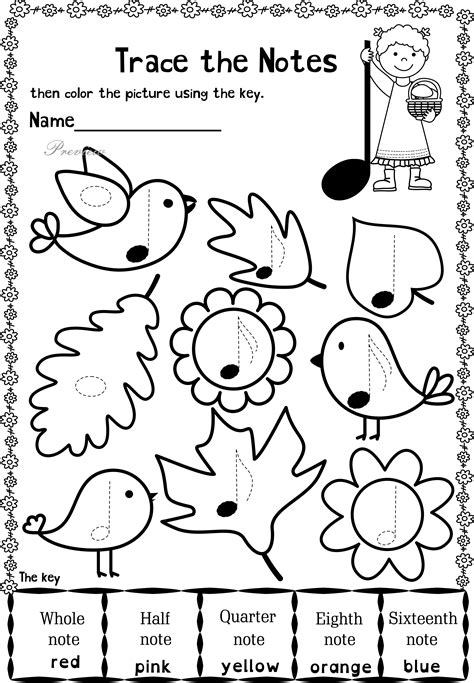 Preschool Music Worksheets - Printable Word Searches