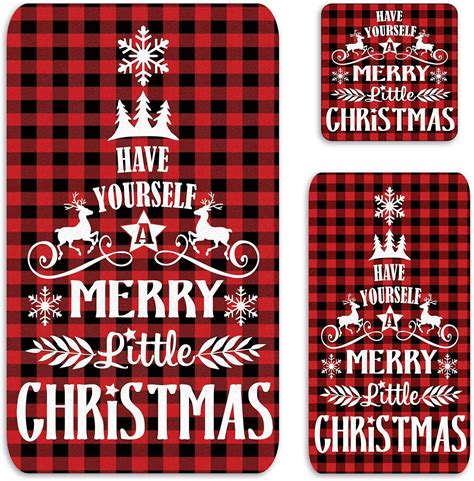 Amazon Moukeren Pcs Christmas Bathroom Towel Sets Water