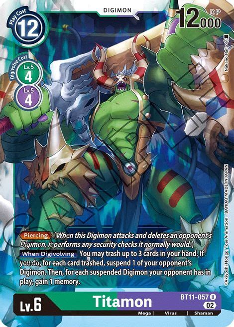 Titamon Bt Dimensional Phase Digimon Cardtrader