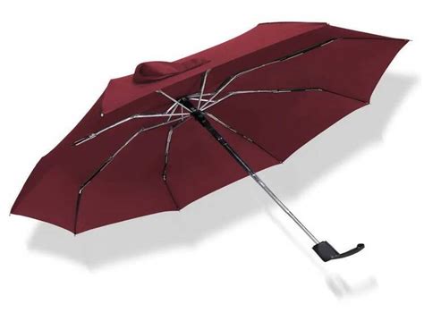 Ripley Paraguas Plegable Sombrilla De Mano Para Sol Lluvia Guinda