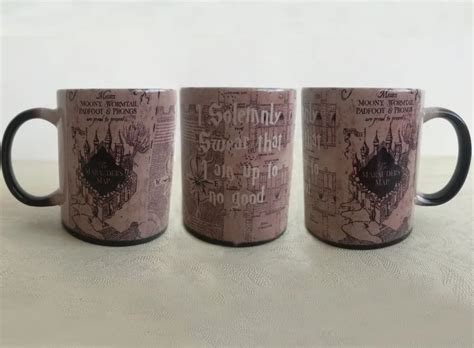 Hogwarts Mugs Marauders Map Mug Morphing Heat Reveal Coffee Mugs Heat