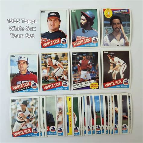 ENSEMBLE ÉQUIPE TOPPS Chicago White Sox 1985 EUR 3 10 PicClick FR