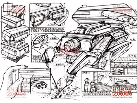 工业设计手绘线稿 新易设计坊 站酷ZCOOL
