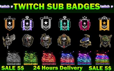 Create Twitch Sub Badges Subscriber Badges Sub Badges By Sana