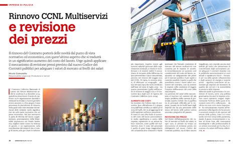 CCNL Multiservizi E Revizione Prezzi Su Dimensione Pulito L Articolo A