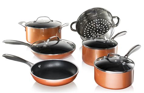 Mellophones Copper Large Gotham Steel 1994 Nonstick 10 Piece Square ...