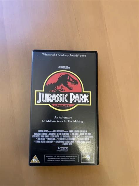 Jurassic Park Vhs Video Pal Classic Steven Spielberg Blockbuster Film