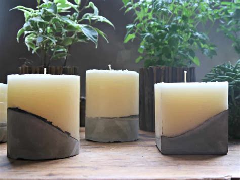 How To Make Concrete Candles Using Homemade Moulds • Craft Invaders