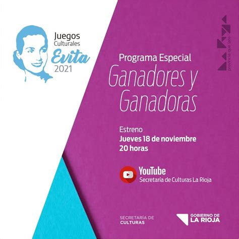 Programas Especiales De La Edici N De Los Juegos Culturales Evita