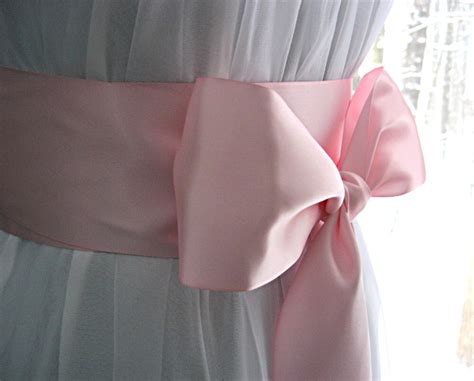 Pink Light Pink Wedding Sash Bridal Sash Bridesmaid Sash