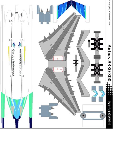 Garuda Indonesia Papier Avion By Airigami