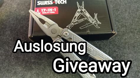 Auslosung Giveaway Swiss Tech Tool 17 in 1 Ankündigung neues Giveaway