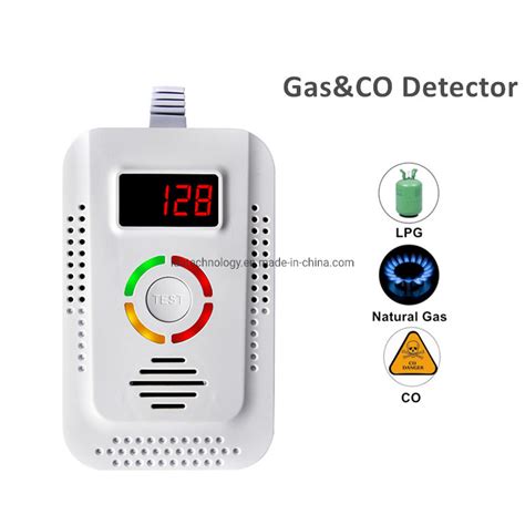 Digital Household Monoxido De Carbono Co Natural Gas Leaks Detector