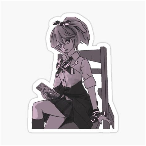 "Anime High School Student" Sticker for Sale by Kuikku-Shoppu | Redbubble